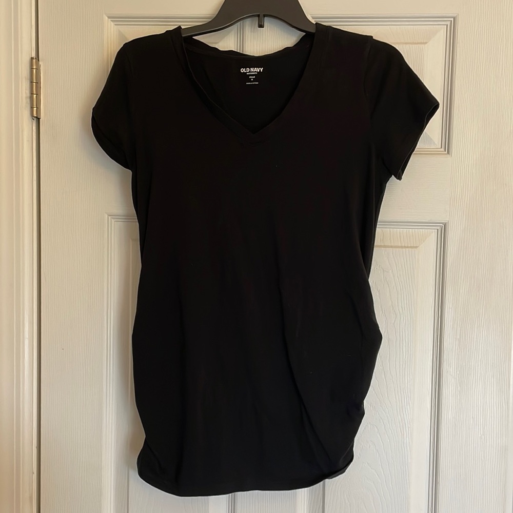 Maternity black v-neck tshirt